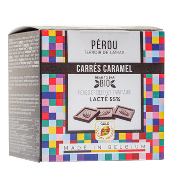Carrés Caramel beurre salé - Pérou Lacté 55%