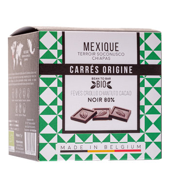 Carrés Origine - Mexique Noir 80%