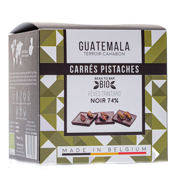 Carrés Pistaches - Guatemala Noir 74%