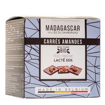 Carrés Amandes Caramélisées - Madagascar Lacté 55%